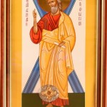 Икона апостола Андрея Первозванного с частицей его мощей