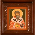 Икона святителя Дионисия Ареопагита с частицей его мощей